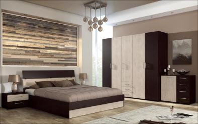 Bedroom furniture set 160/200 Medeya + mattress Bedroom furniture set 160/200